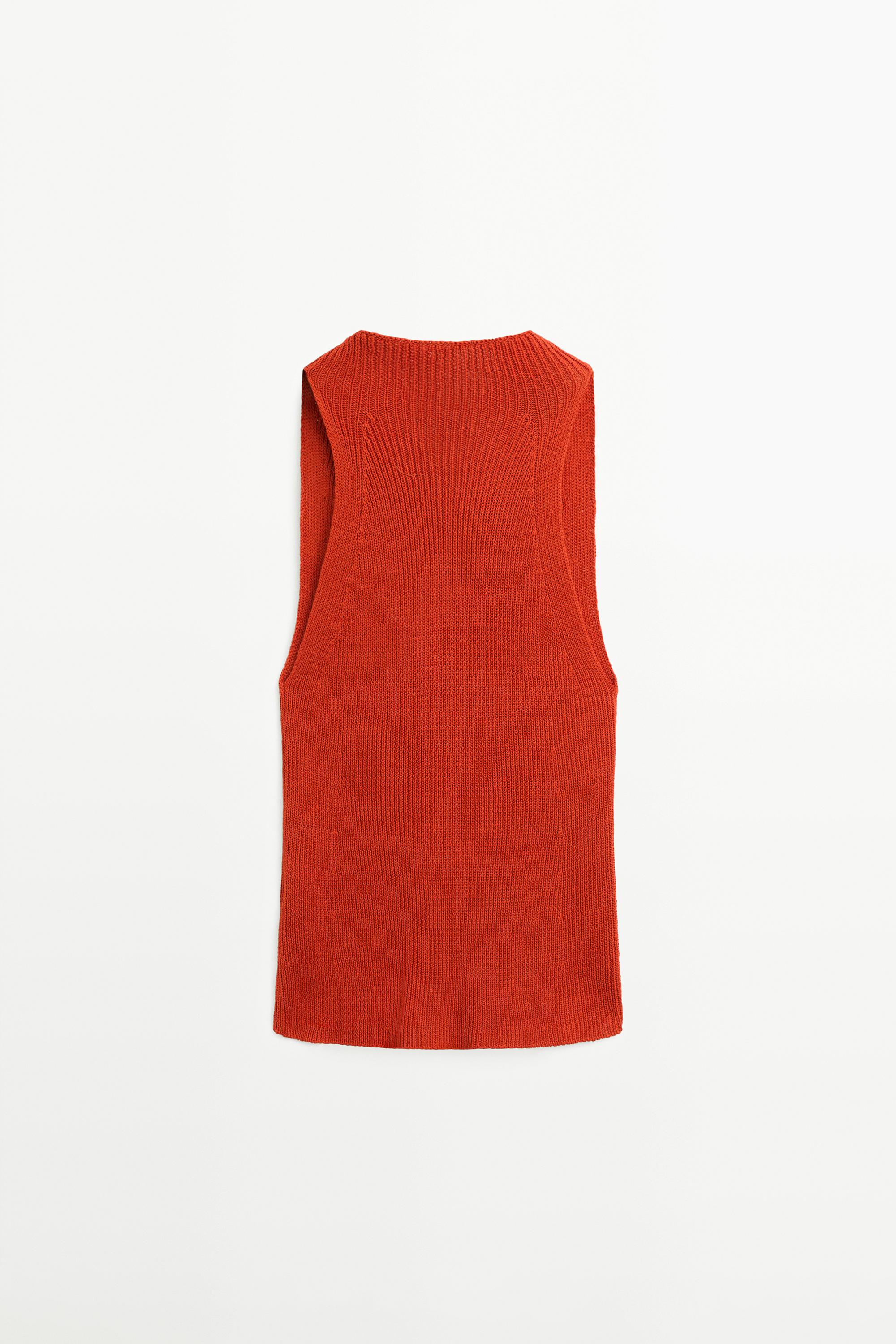 Cotton top with cowl neckline